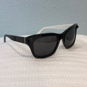 Valentino Black Havana Studded Sunglasses